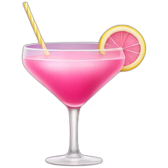 Pink cocktail emoji