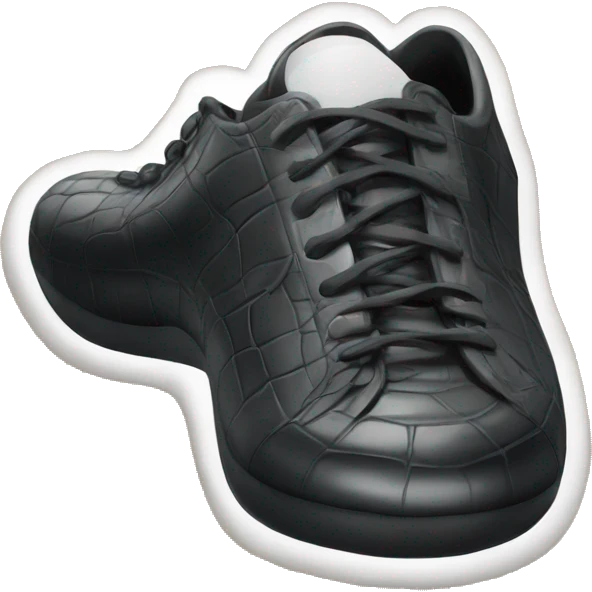 Black croc shoe emoji