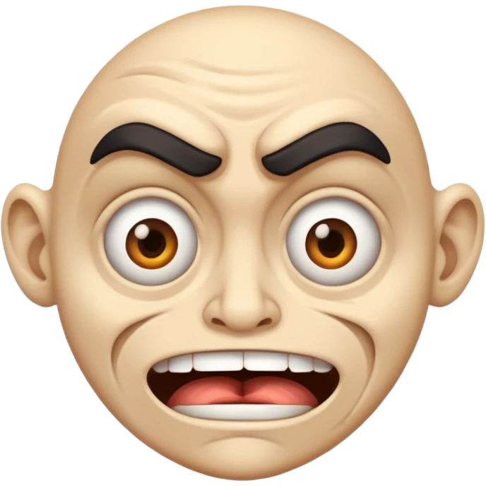 Crazy face emoji