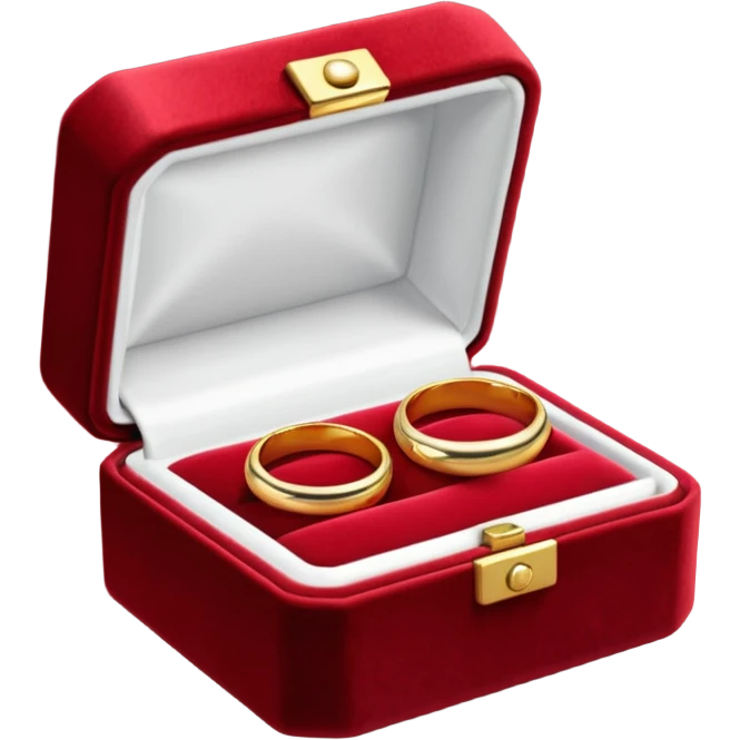 Couple of ring in red box emoji