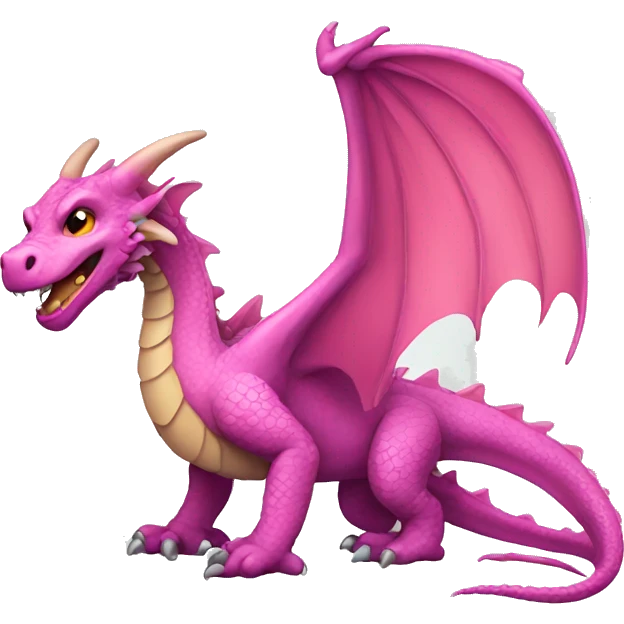 Dragon with pink wings emoji