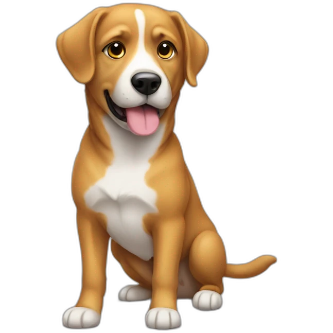 Chat avec chien emoji
