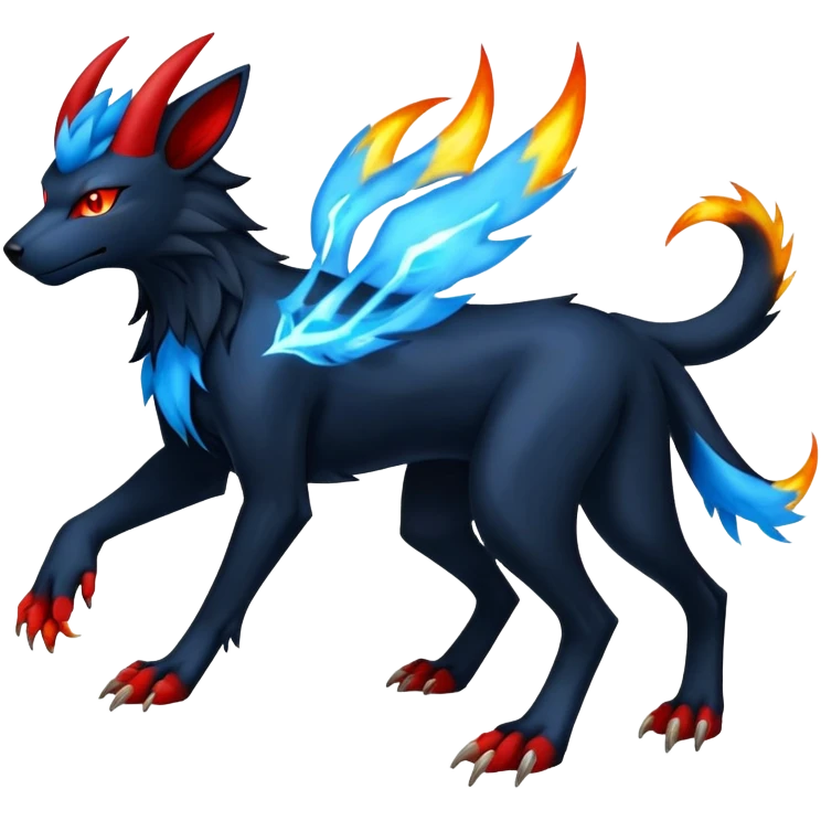 Luxray-Manectric-Houndoom-Pokémon-Fakémon-hybrid-creature emoji