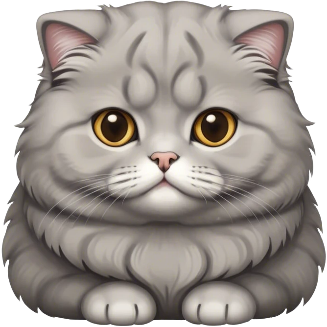 Scotish fold
 grey cat emoji
