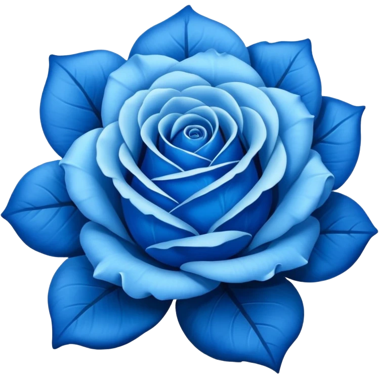 Rosa azul emoji