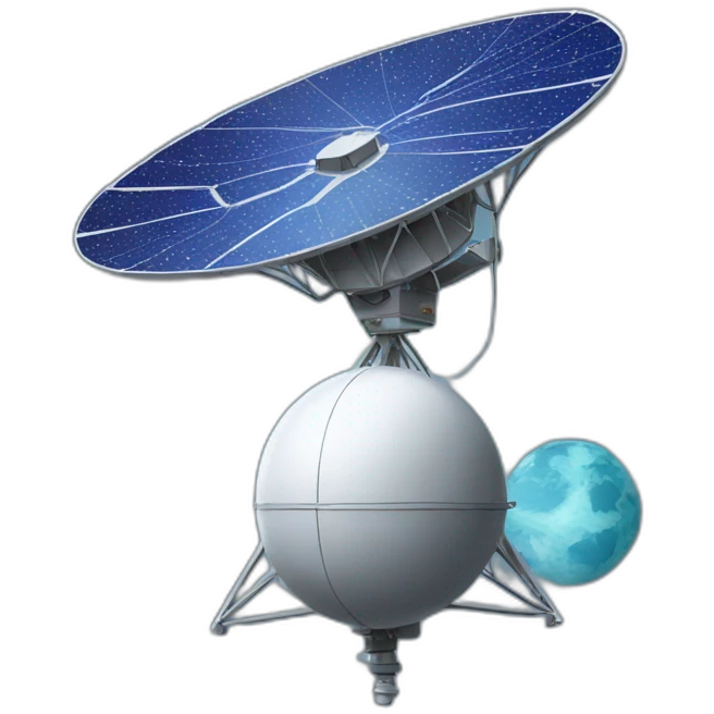 Satellite powered internet emoji