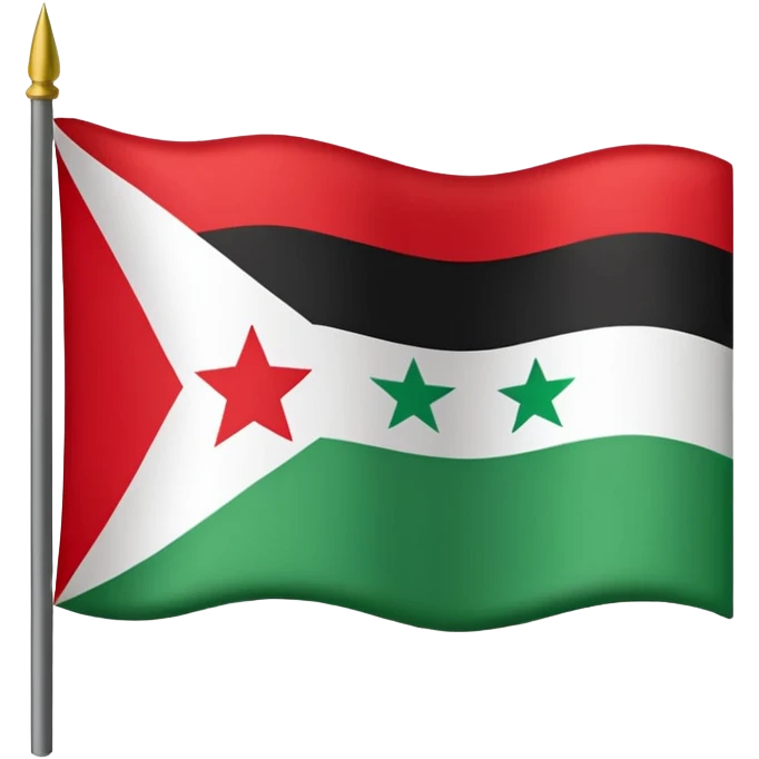 Le drapeau des rebelles syrien emoji