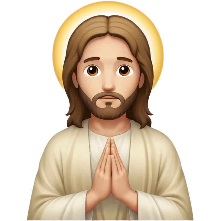 jesus christ pray emoji