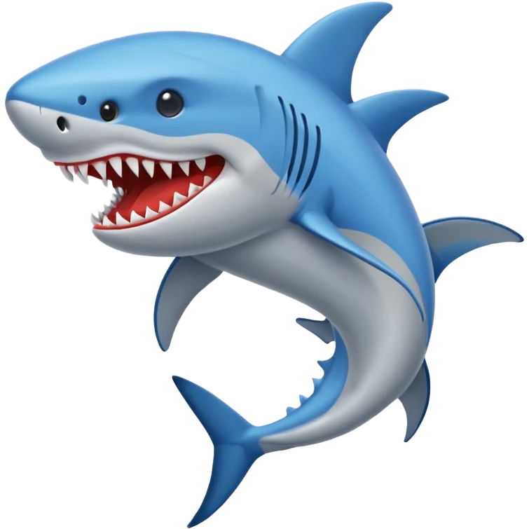 Un tiburón con tenis Nike azules emoji