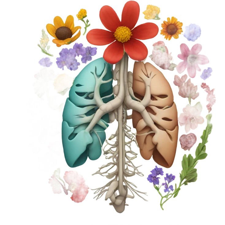 Anatomical with flowers emoji