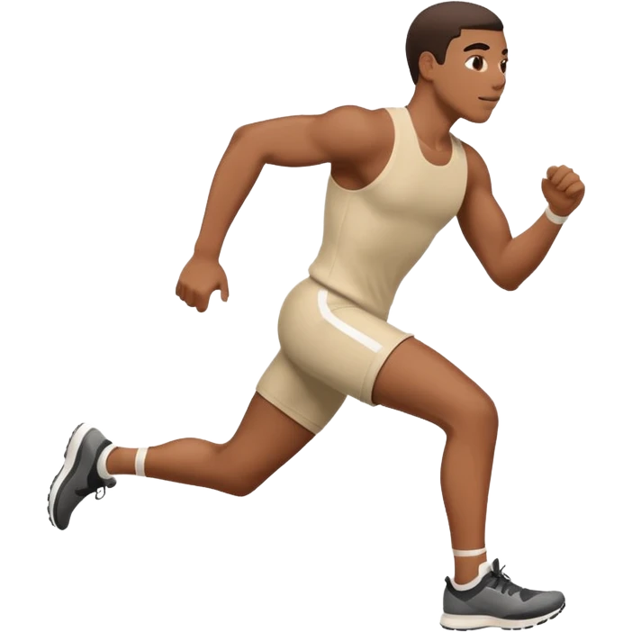 Une personne qui court à la vitesse emoji