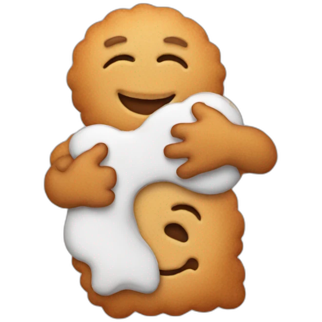 Hug Cookies Emoji emoji