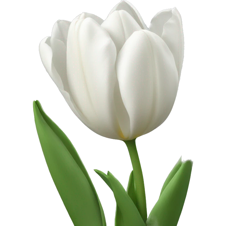 White Tulips emoji