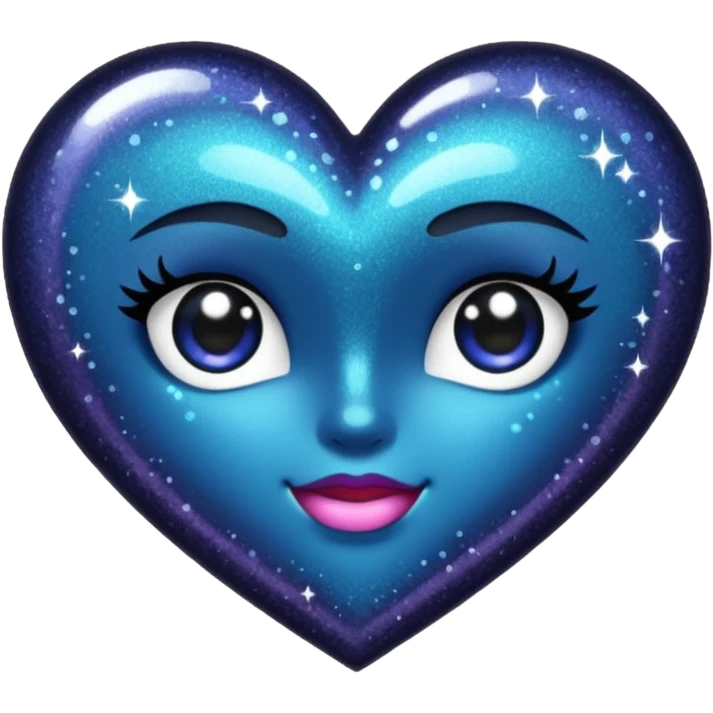 Glitter dark romance emoji