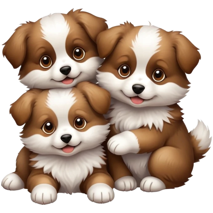 playful puppies emoji