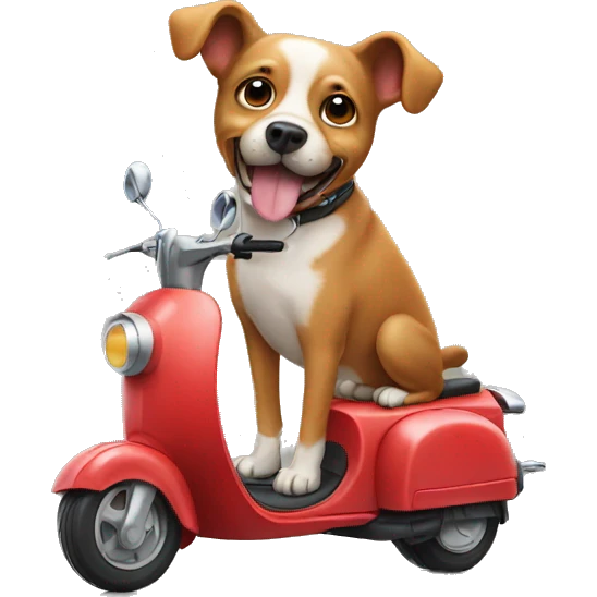 dog on a scooter emoji