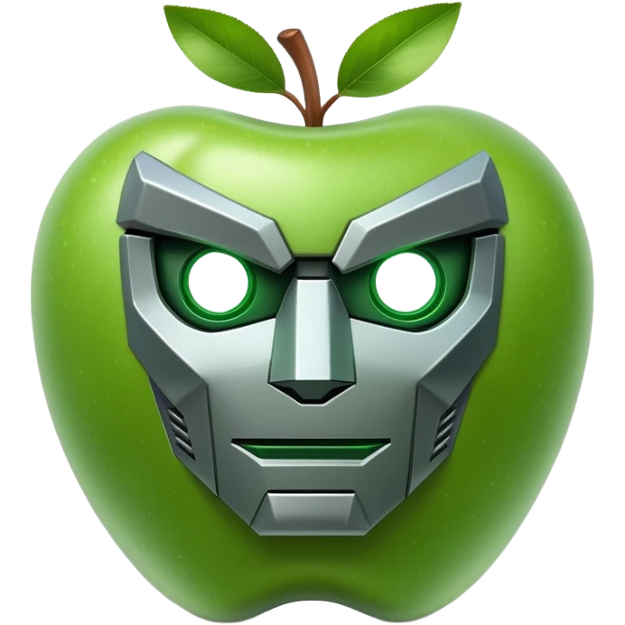 decepticon robot green apple emoji