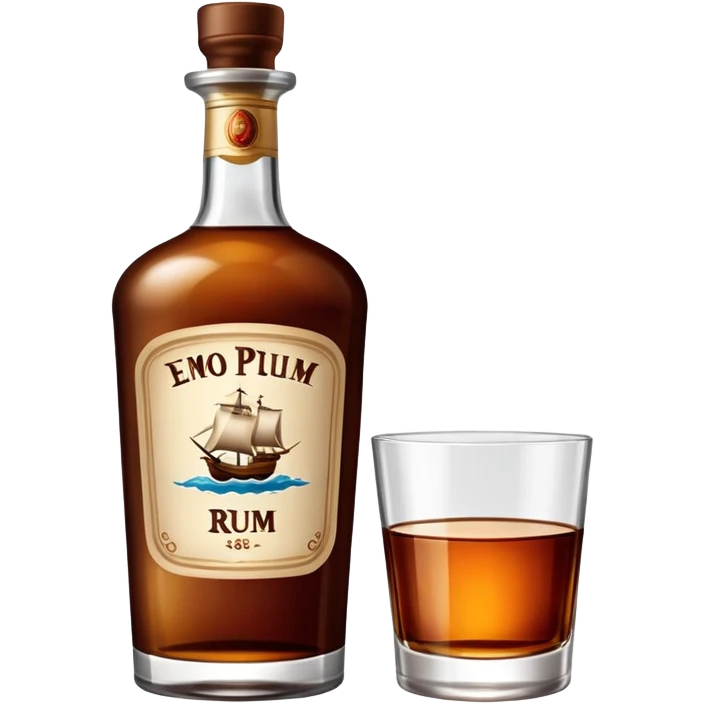 bottle of rum emoji