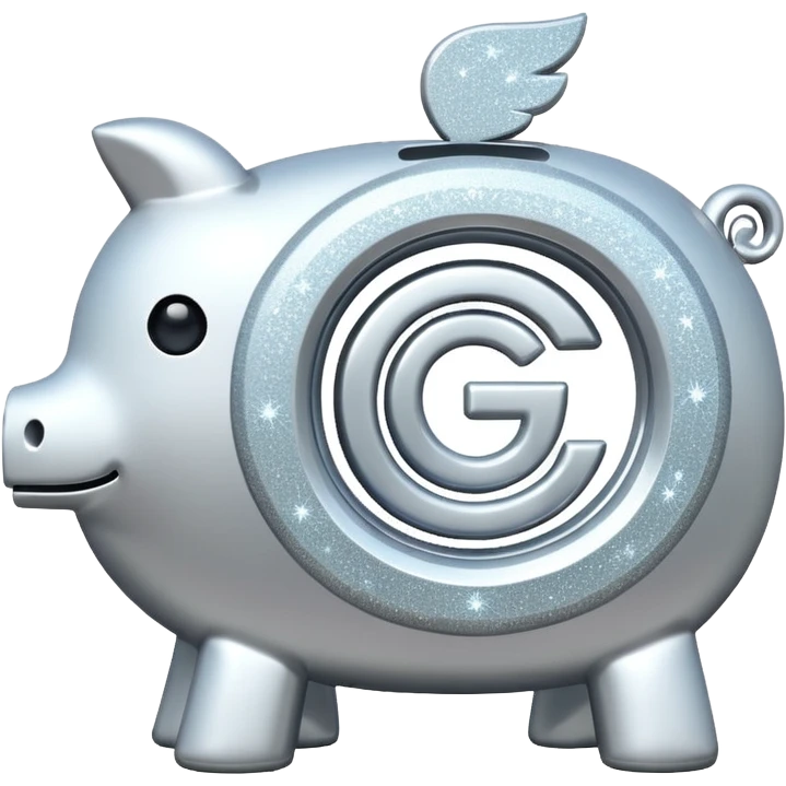 glitter white symbol bank emoji