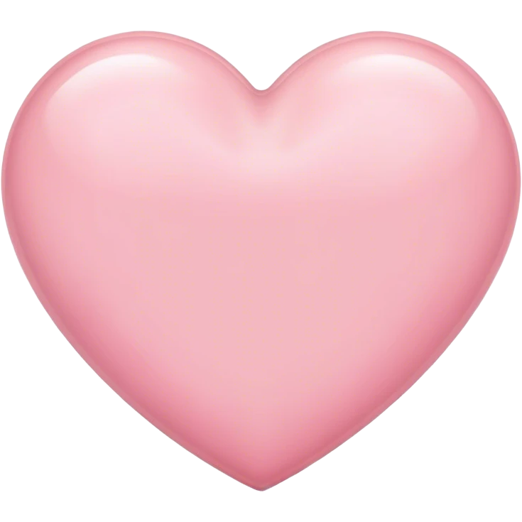 light pink heart ios style emoji