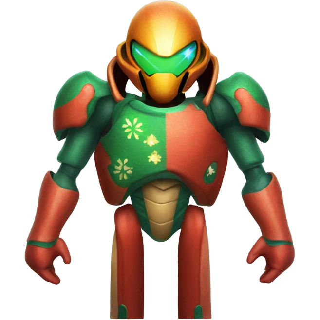Samus wearing Christmas sweater  emoji