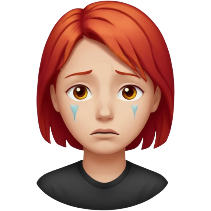 👨‍🦰😔💧 emoji