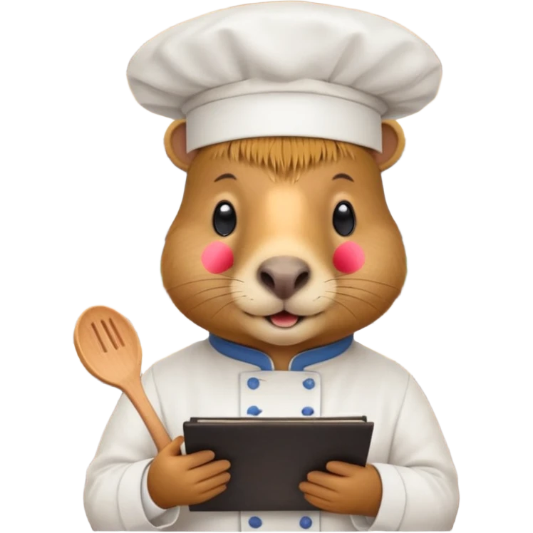 Capybara at a restaurant emoji