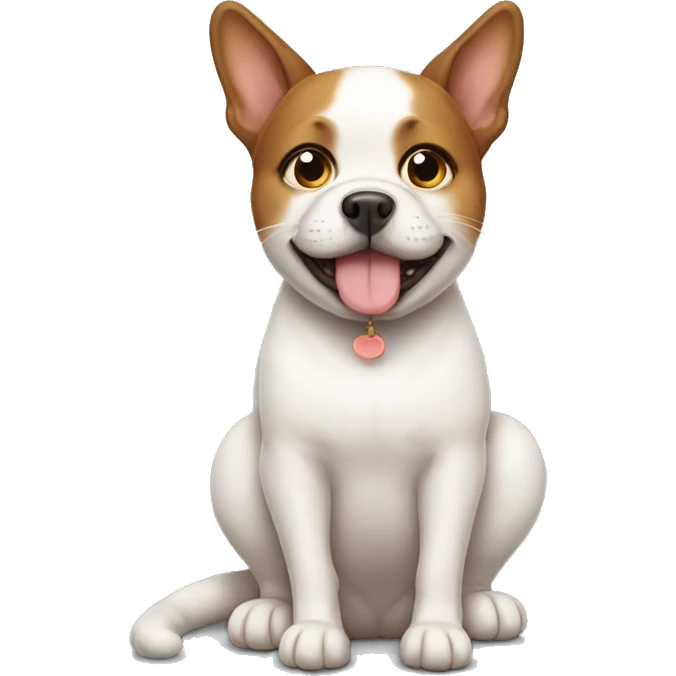 Pregnant Cat-dog emoji