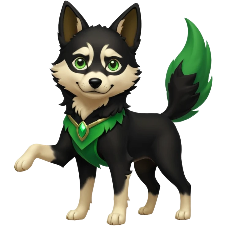 dog loki god of mischief dynamic pose emoji