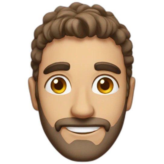 Happy greek guy emoji