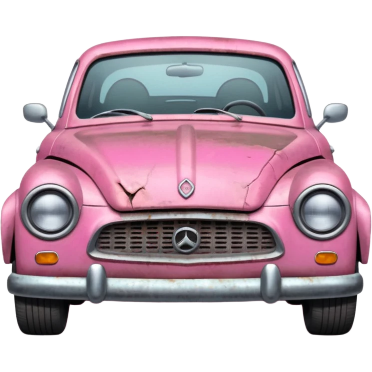Carro Rosa Quebrado emoji