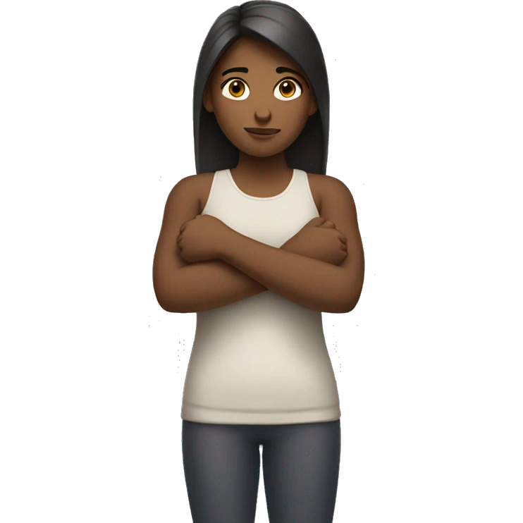 Girl with crossed arms emoji
