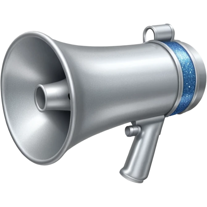 megaphone with sparkles emoji
