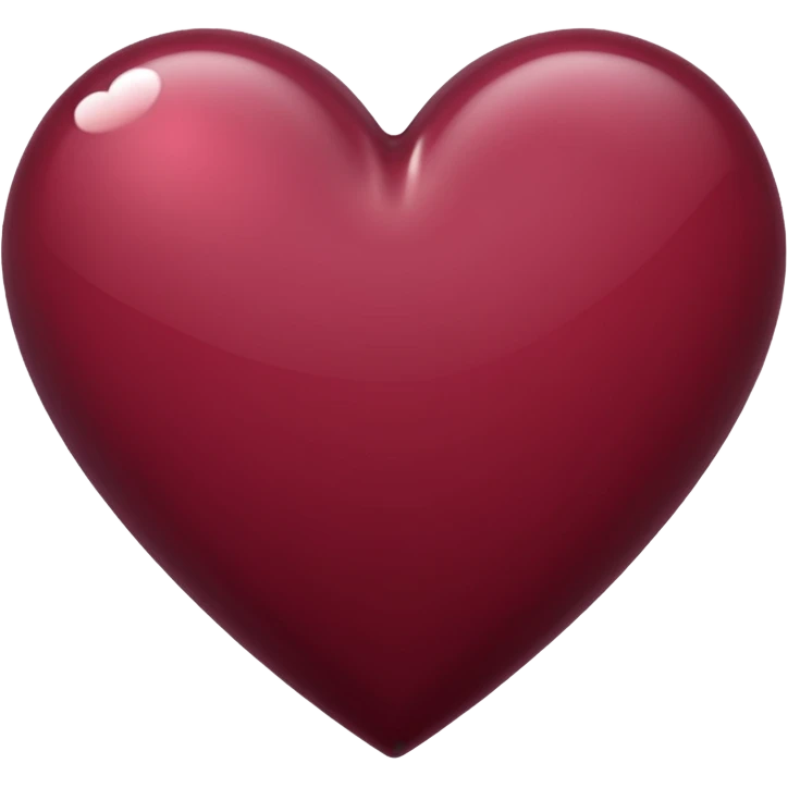 Burgundy heart emoji