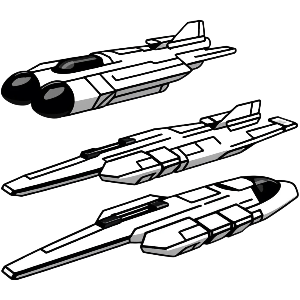 Interstellar carrier ship with fighter bays emoji