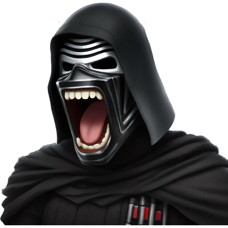 Kylo ren screaming MORE! emoji