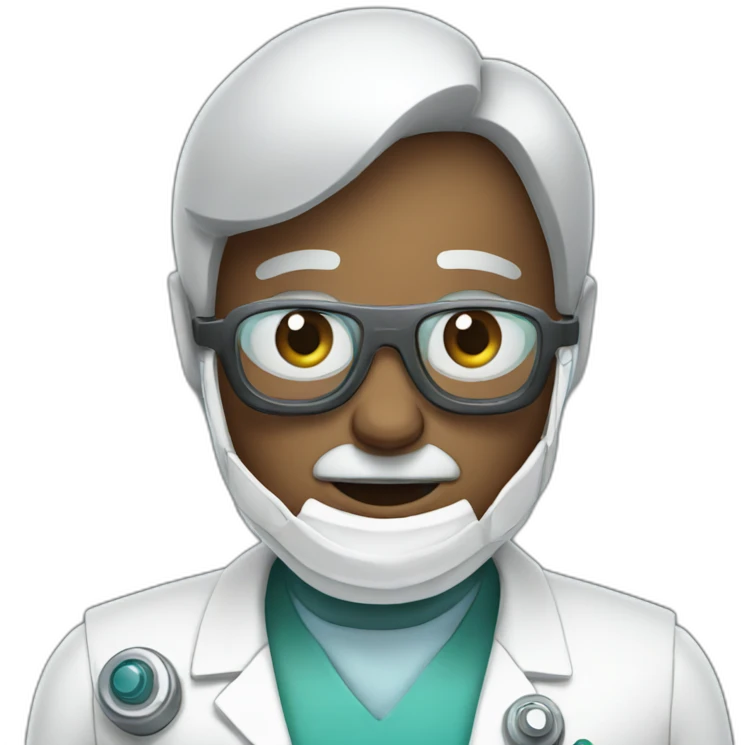 Robotic doctor emoji