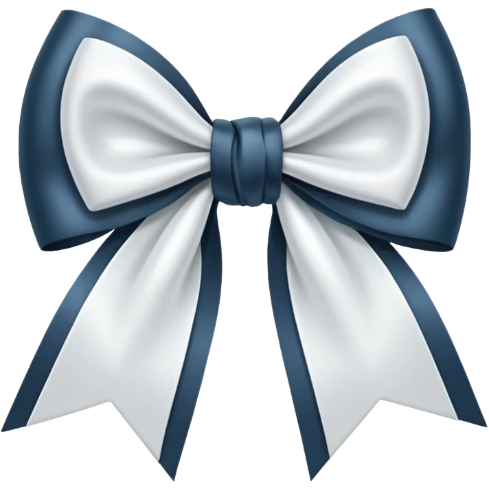 😍🫀white satin bow emoji