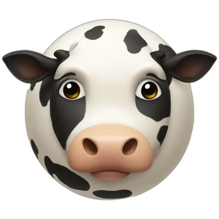 a spherical cow emoji