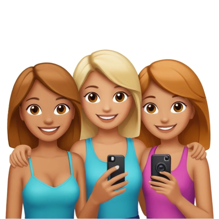 girls taking photo in club background emoji