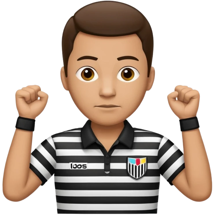 referee with crossed arms up emoji