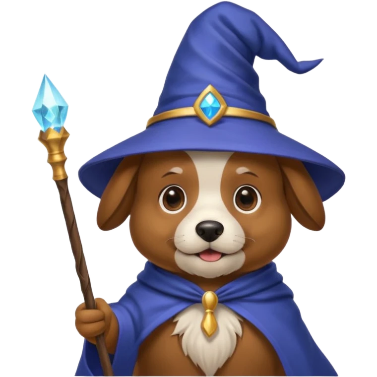 Dog wizard emoji