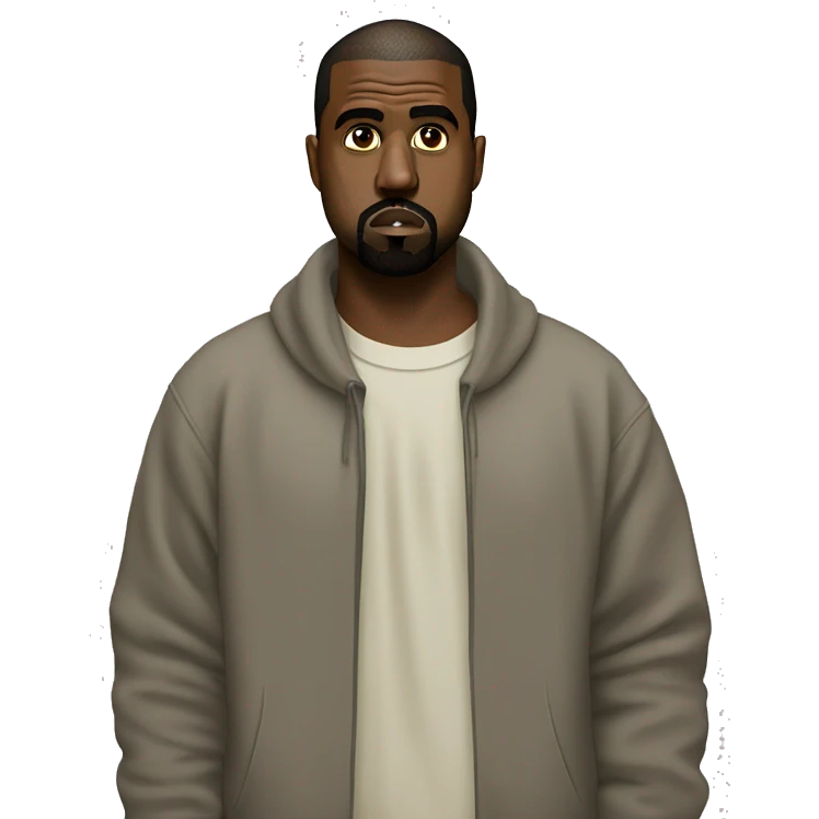 kanye west side eyeing camera emoji