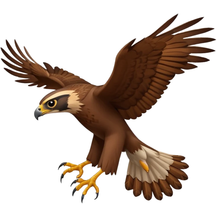 Falcon flying emoji