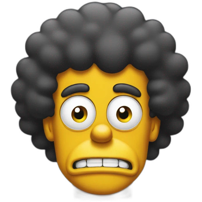 Afro Bart simpson emoji