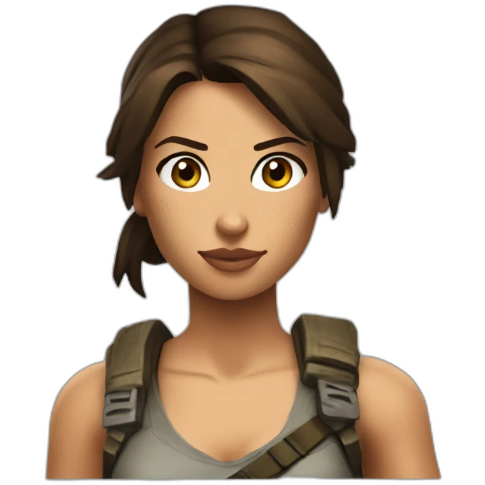 Lara Croft emoji