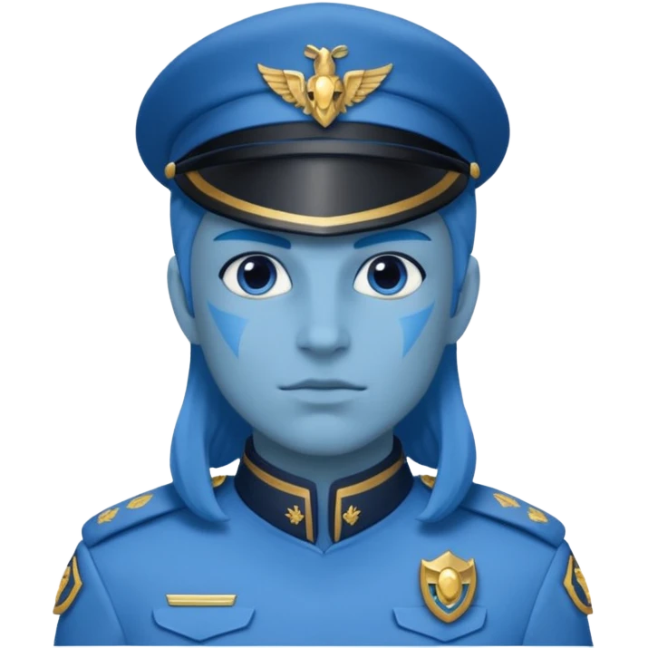 blue uniformed guardian emoji