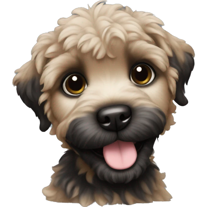 black che-poo puppy emoji