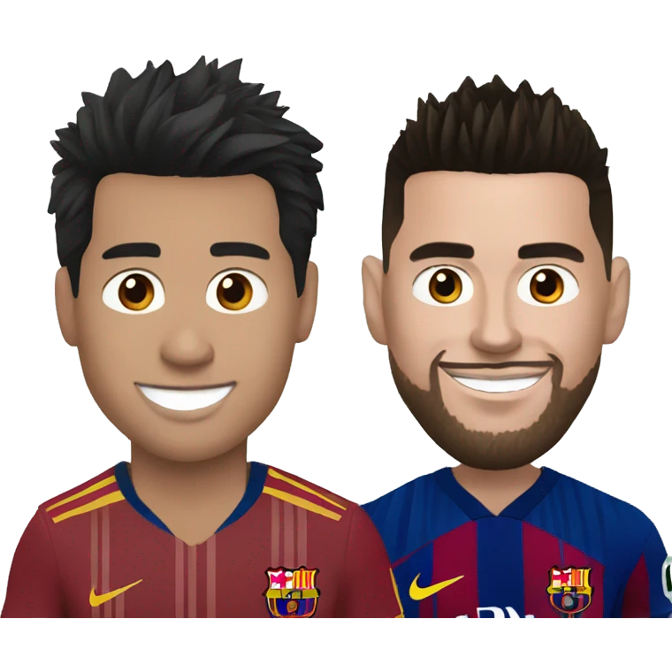 Ronaldo avec messi emoji