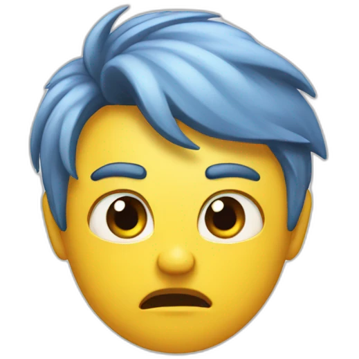 Imoji vith bad mood emoji